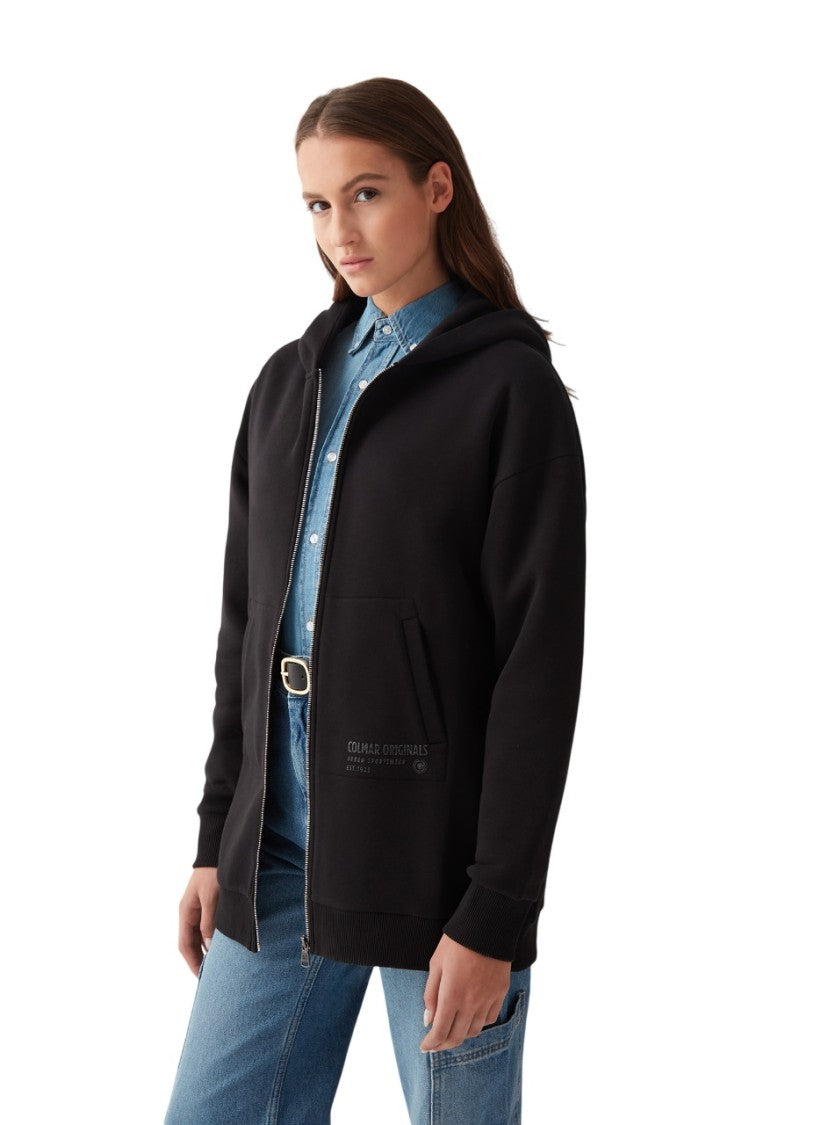 Colmar Oversized Hooded Glittered Logo Sweatshirt