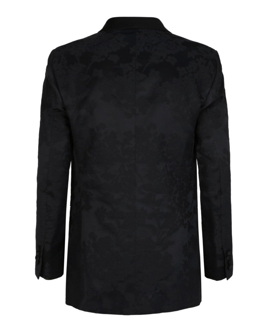 Brioni Floral Jacquard Tuxedo Jacket With Satin Shawl Lapels