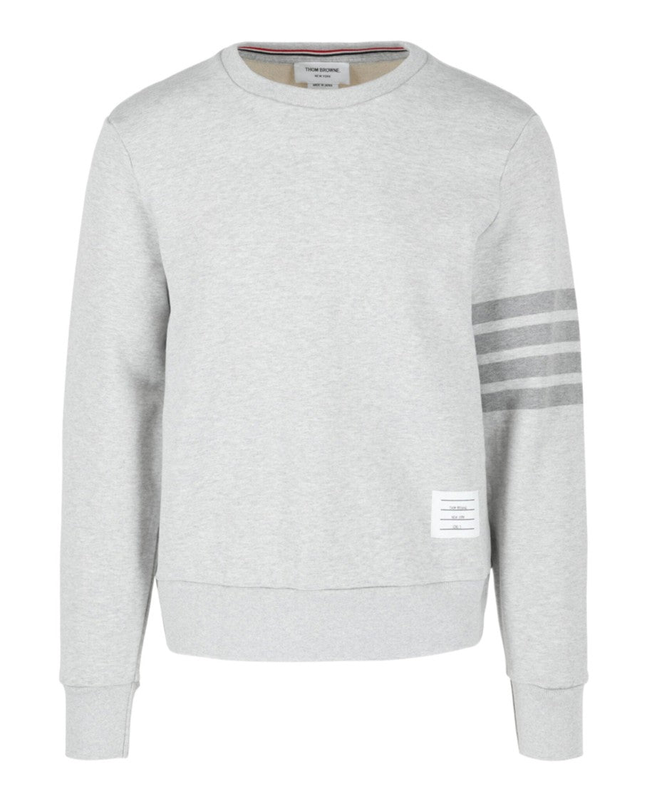 Thom Browne 4-Bar Stripe Crewneck Sweatshirt