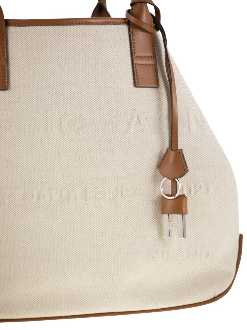 Hogan Medium Canvas Shopping Bag