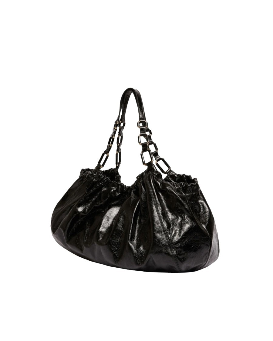 Marella Black Large Leather Shopper