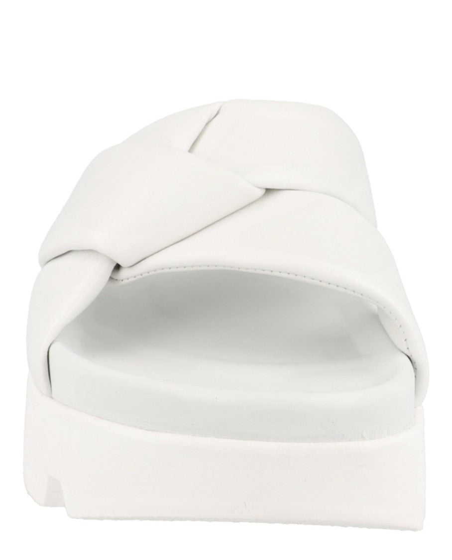 Ferragamo Air Lug Leather Slides