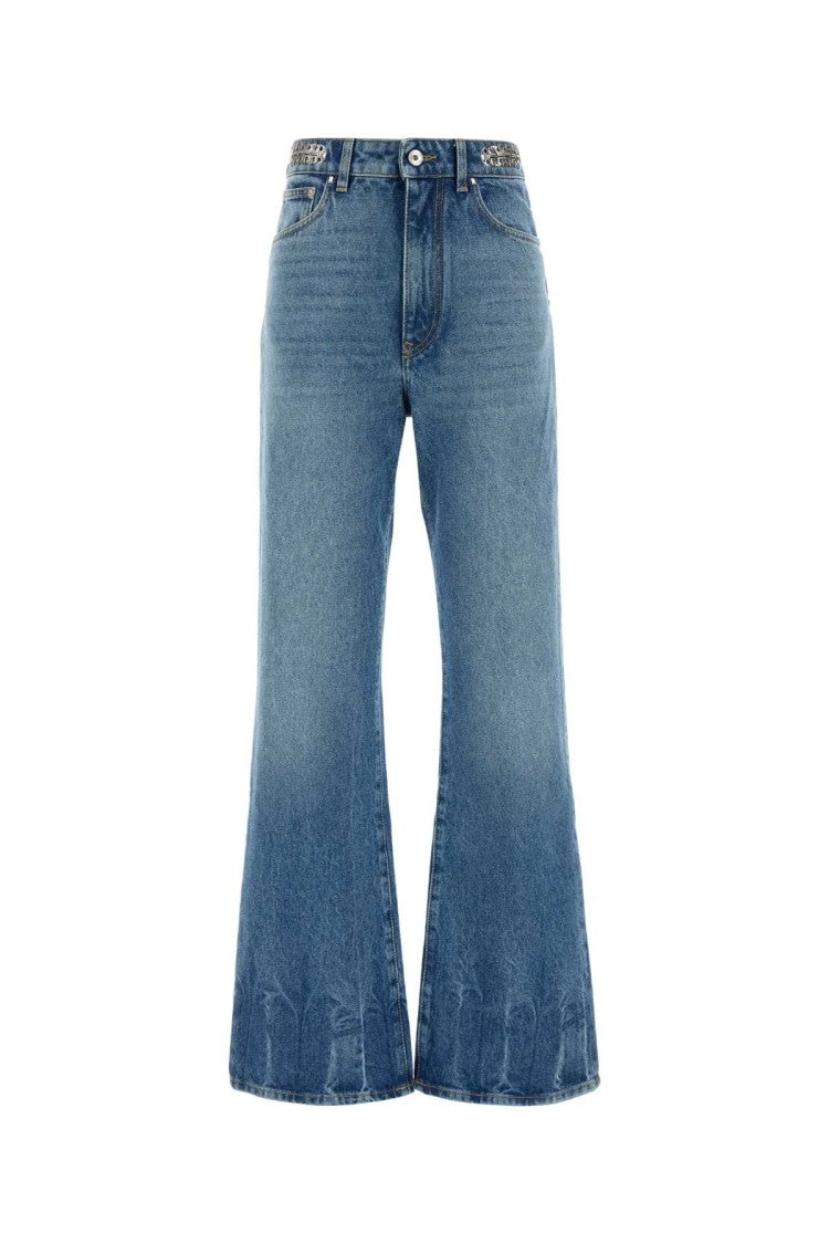 Paco Rabanne High-Waisted Flared Denim Jeans