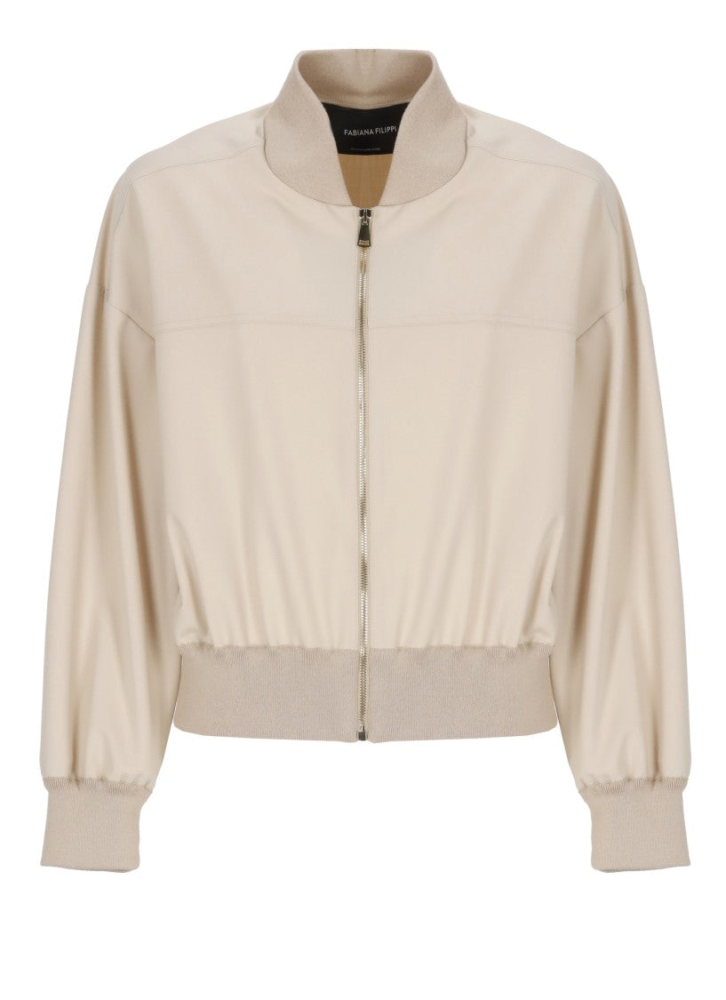 Fabiana Filippi Lightpoint Detail Bomber Jacket