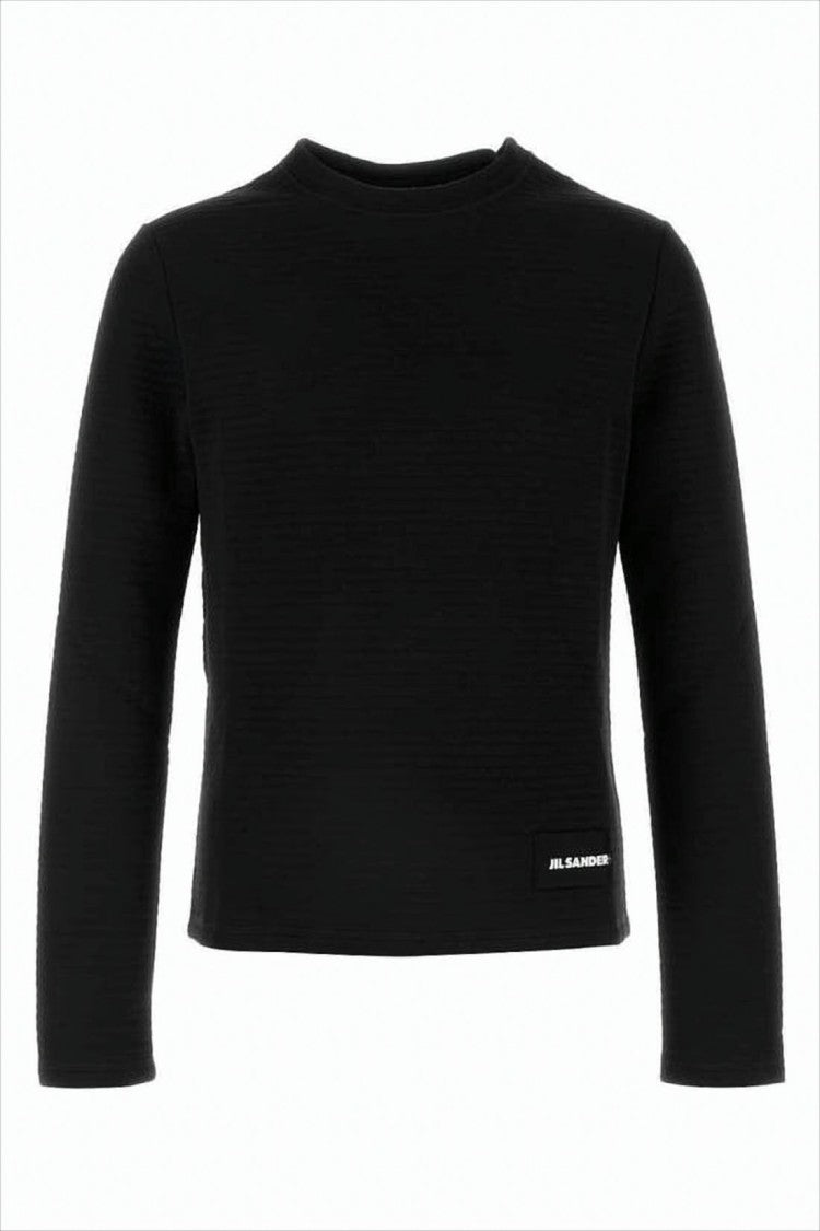 Jil Sander Slightly Cropped Long-Sleeve Top With Subtle Texture