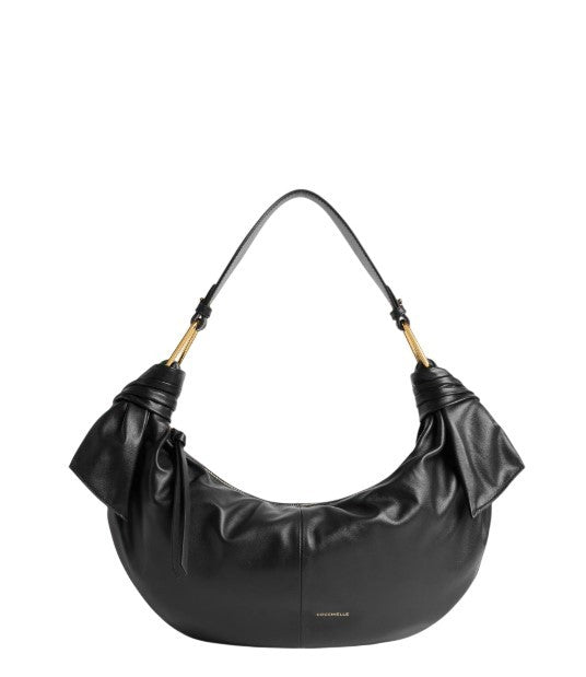 Coccinelle Crescent-Shaped Shoulder Bag With Gold Hardware