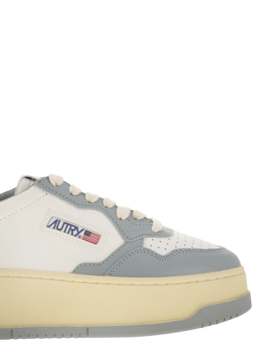 Autry Medalist Platform - Leather Trainers