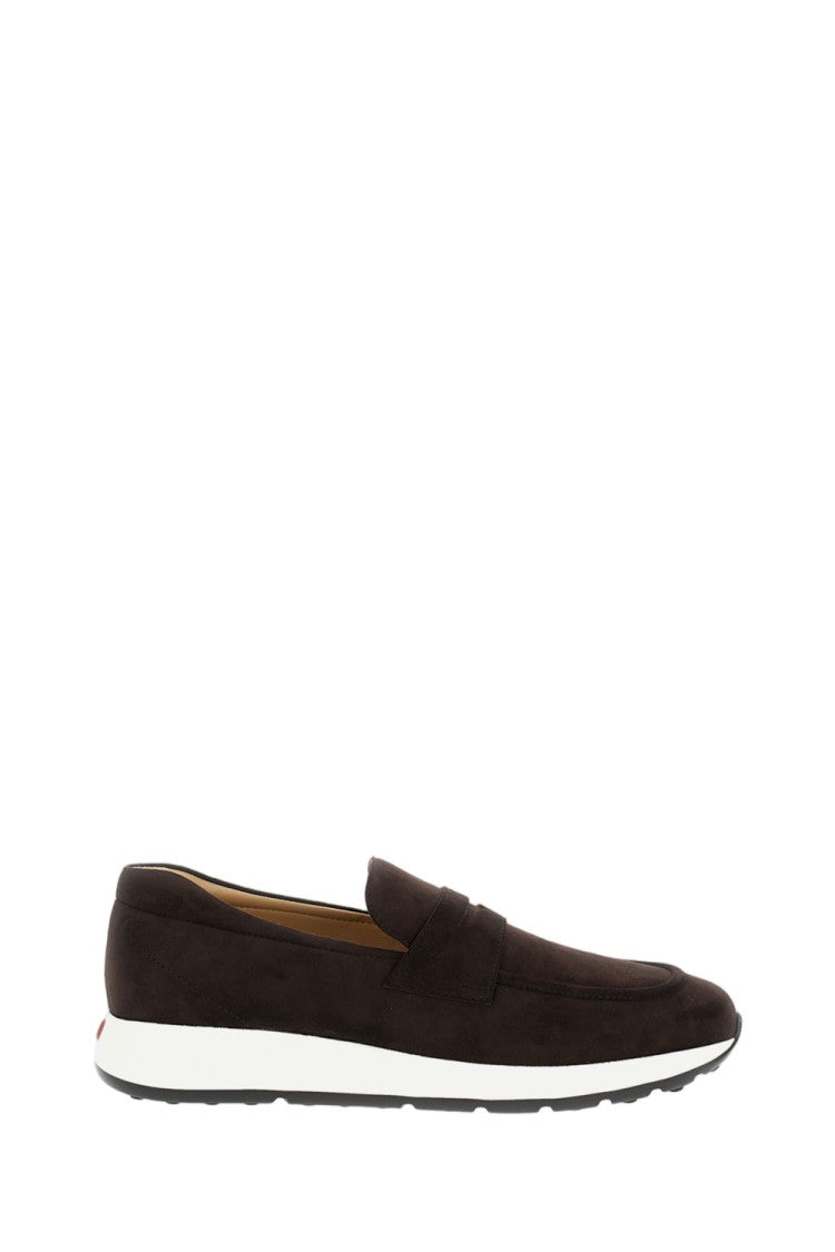 Tod's Red Hot Pashmy Suede Loafer-Sneakers