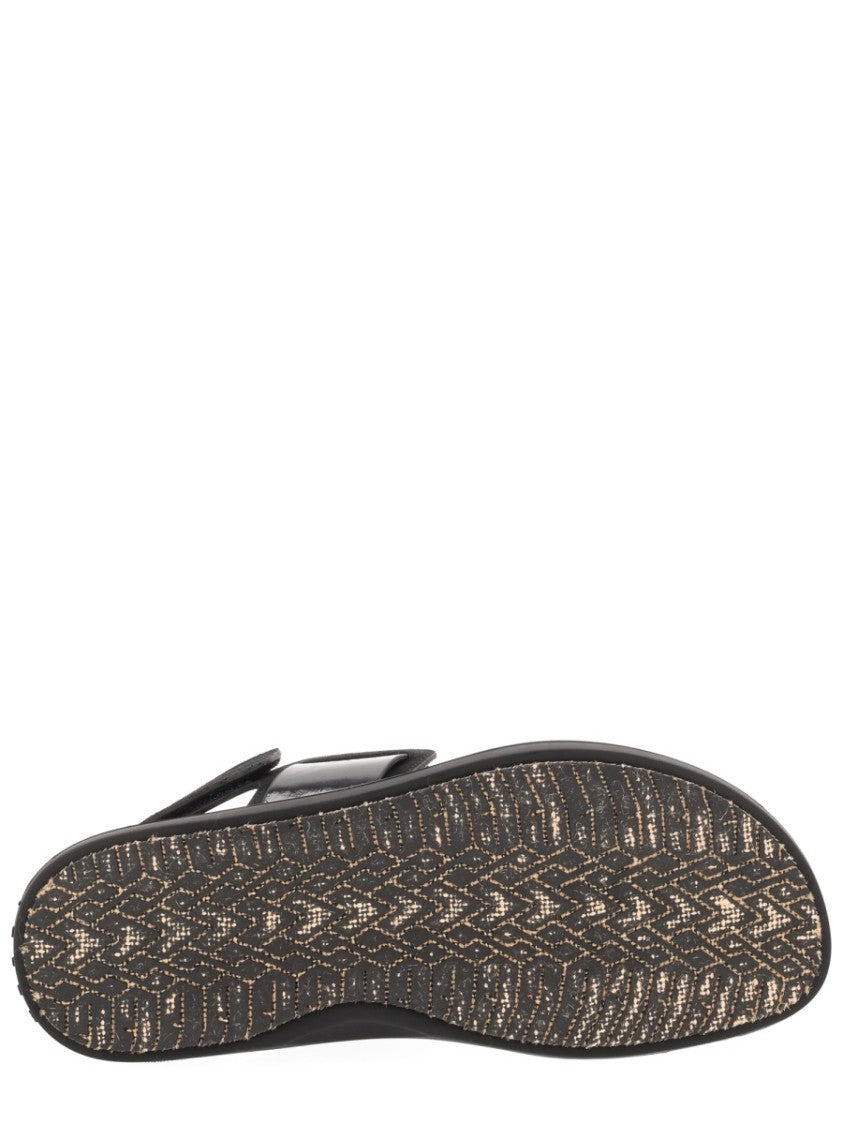 Marni Black Fussbett Cross Foot Straps Sandals