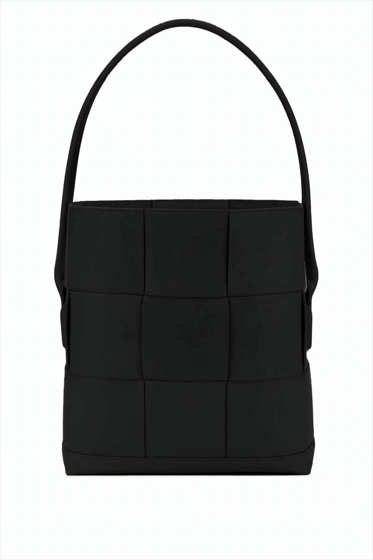 Bottega Veneta Vertical Woven Calfskin Shoulder Bag