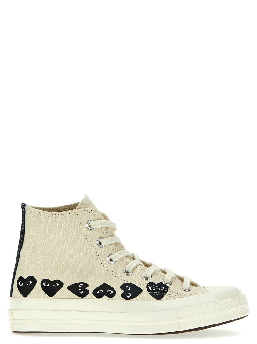 Comme Des Garçons High-Top Canvas Sneakers