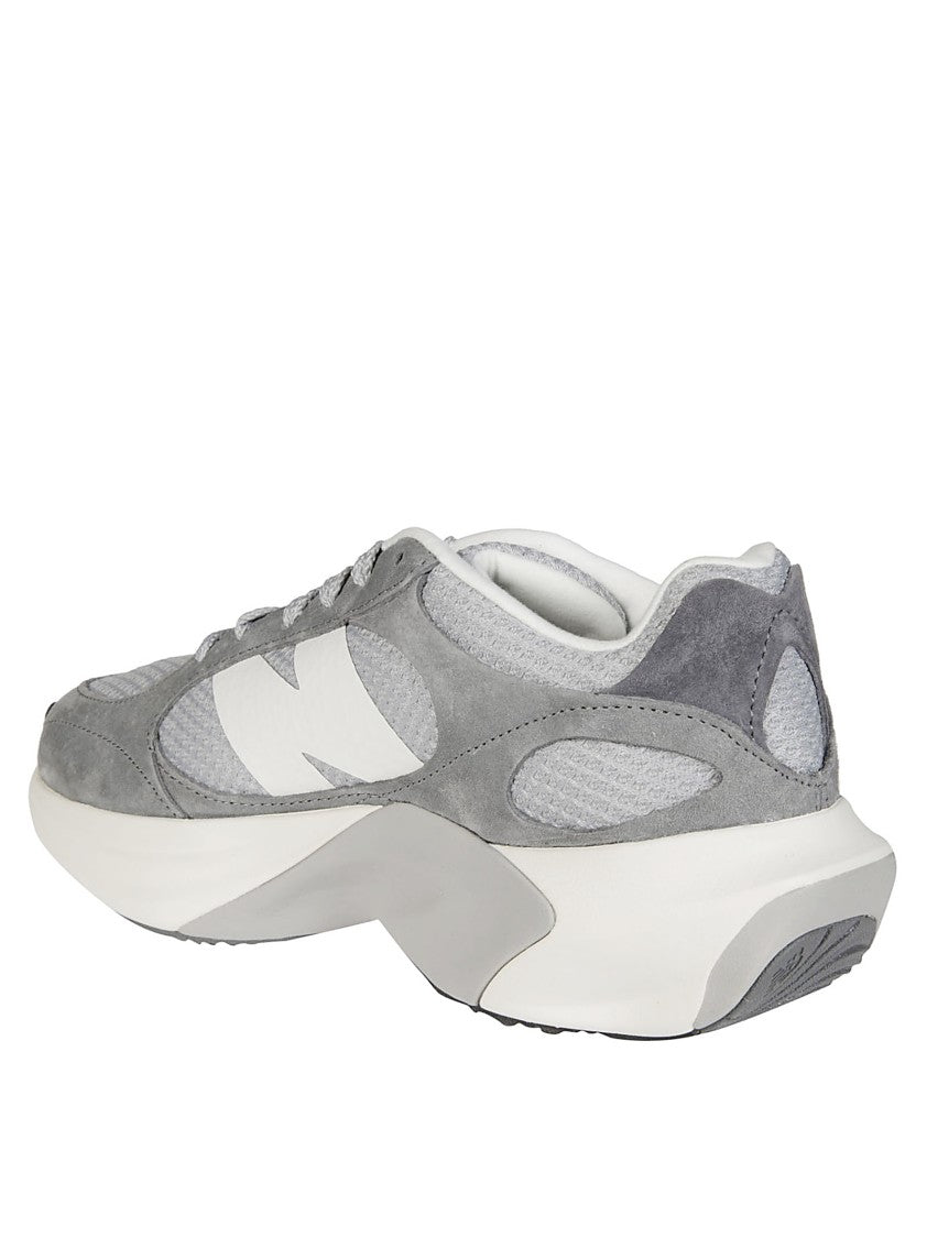 New Balance Chunky Sole Sneakers With Textured Leather