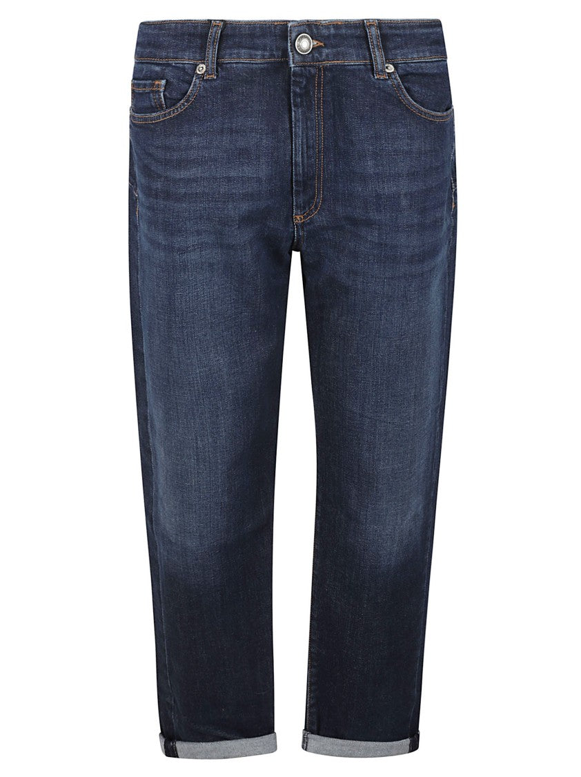 Max Mara Dark Wash Straight Leg Jeans