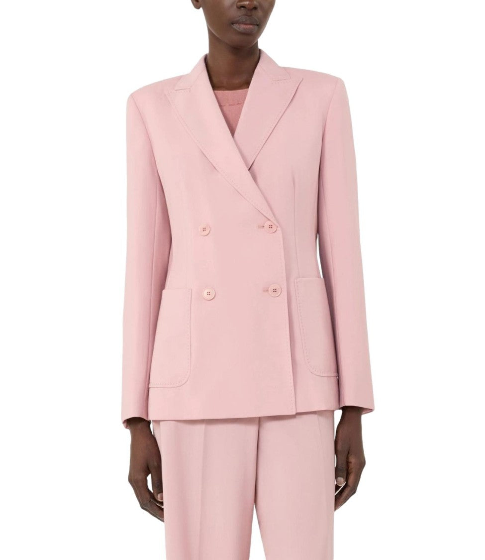 Max Mara Antique Pink Virgin Wool Jacket