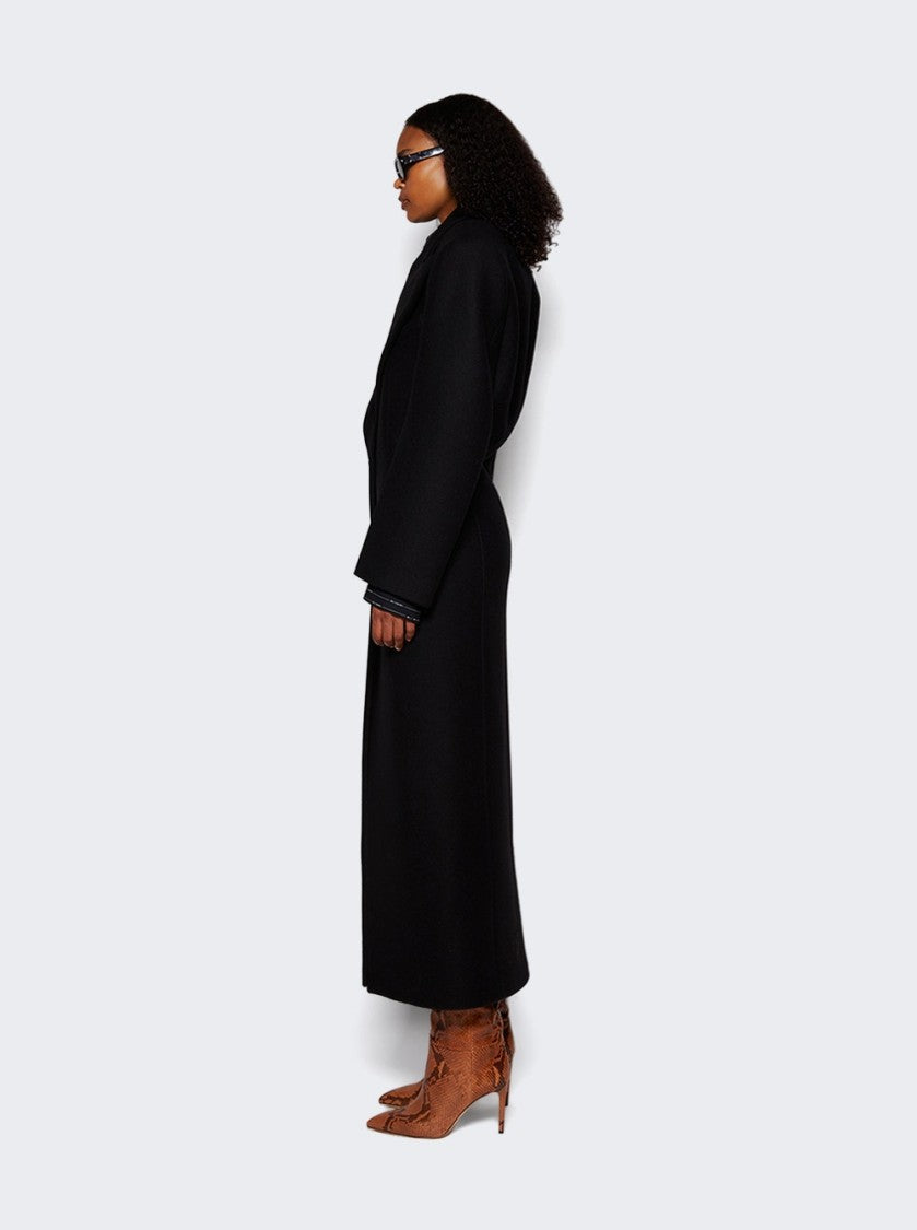 The Attico Long Coat Black