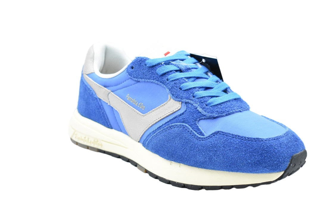 Pantofola D'oro Blue Grey Laced Comfort Versatile Low Shoes