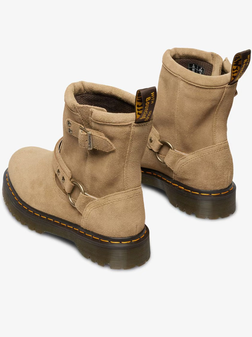 Dr. Martens Anistone Hrns Tan Suede Ankle Boots