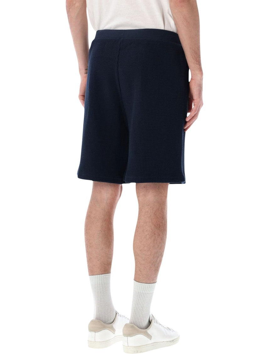 Emporio Armani Waffle Knit Drawstring Bermuda Shorts