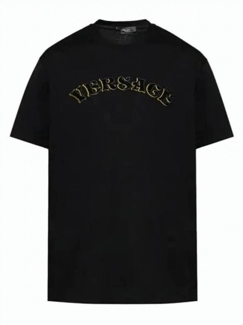 Versace Short-Sleeved T-Shirt With Bold Logo Design