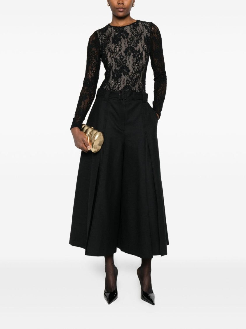 Zimmermann Wide-Leg Black Trousers With High Waist
