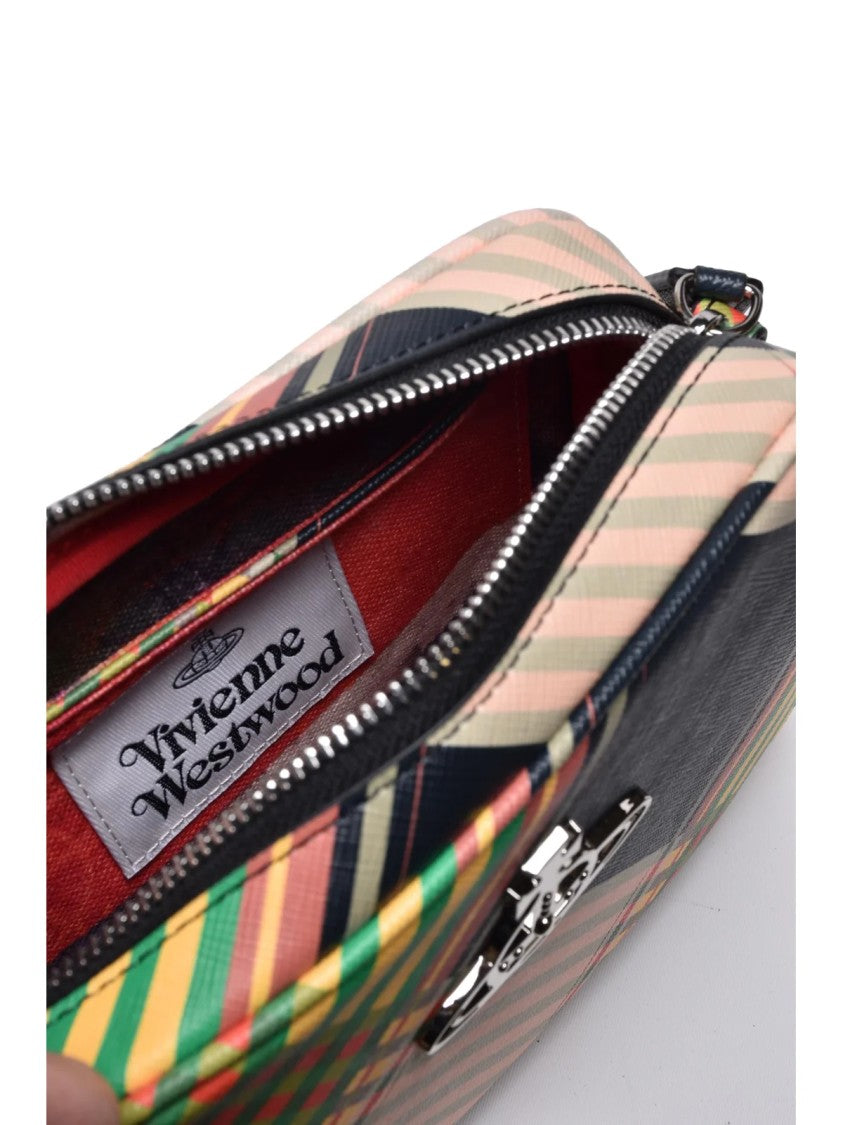 Vivienne Westwood Multicolor Polyurethane Plaid Camera Bag