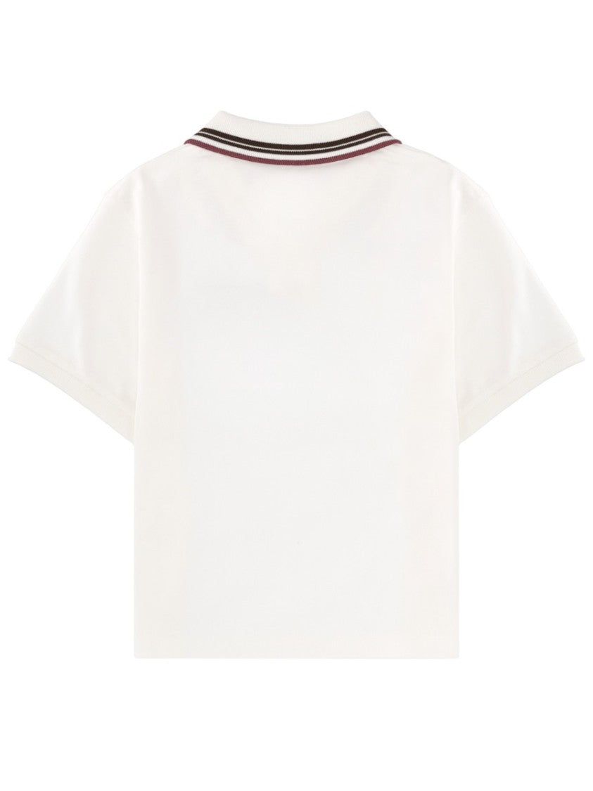 Vivienne Westwood Cropped Cotton Striped Collar Polo Shirt