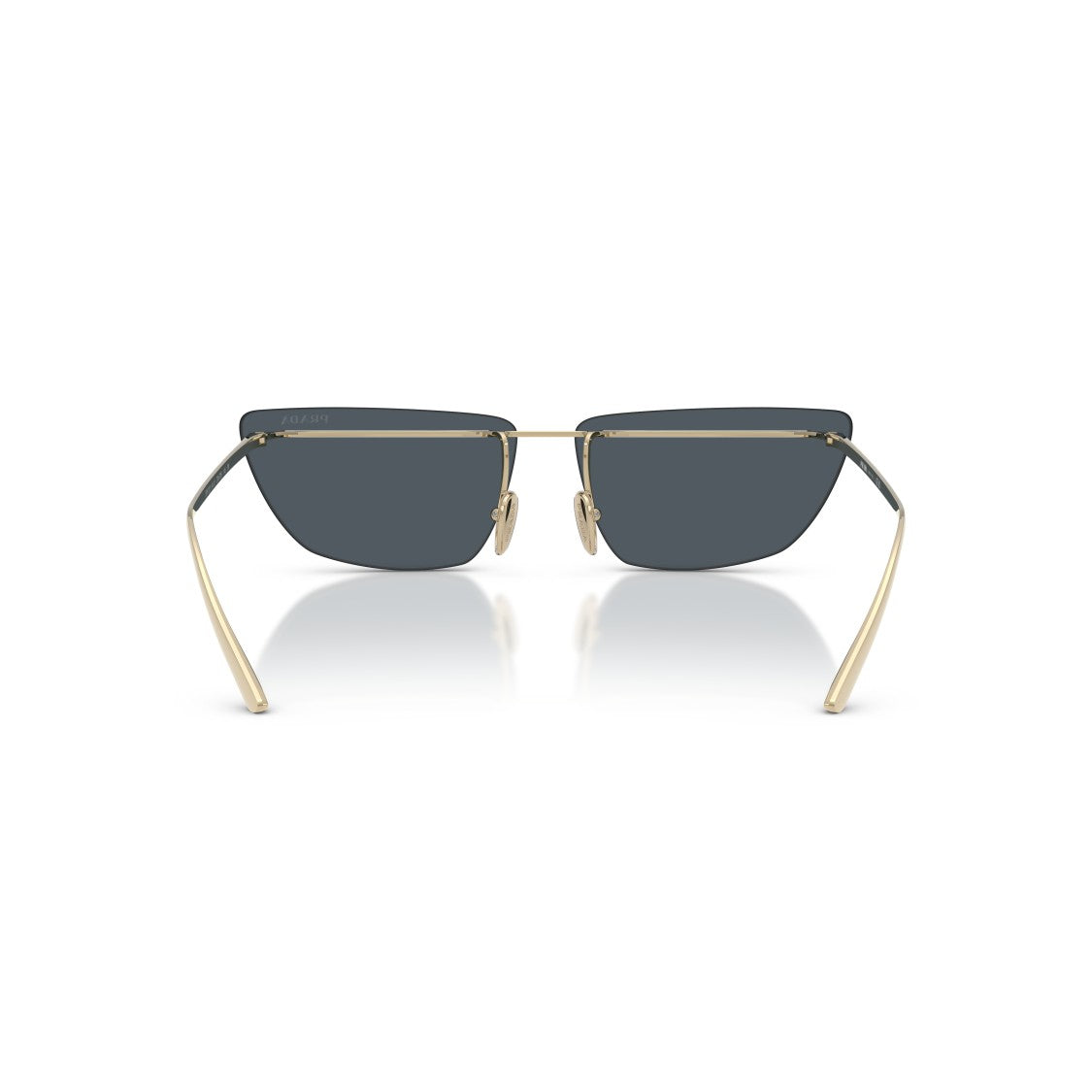 Prada 0Pr C52s Angular Metal Frame Sunglasses