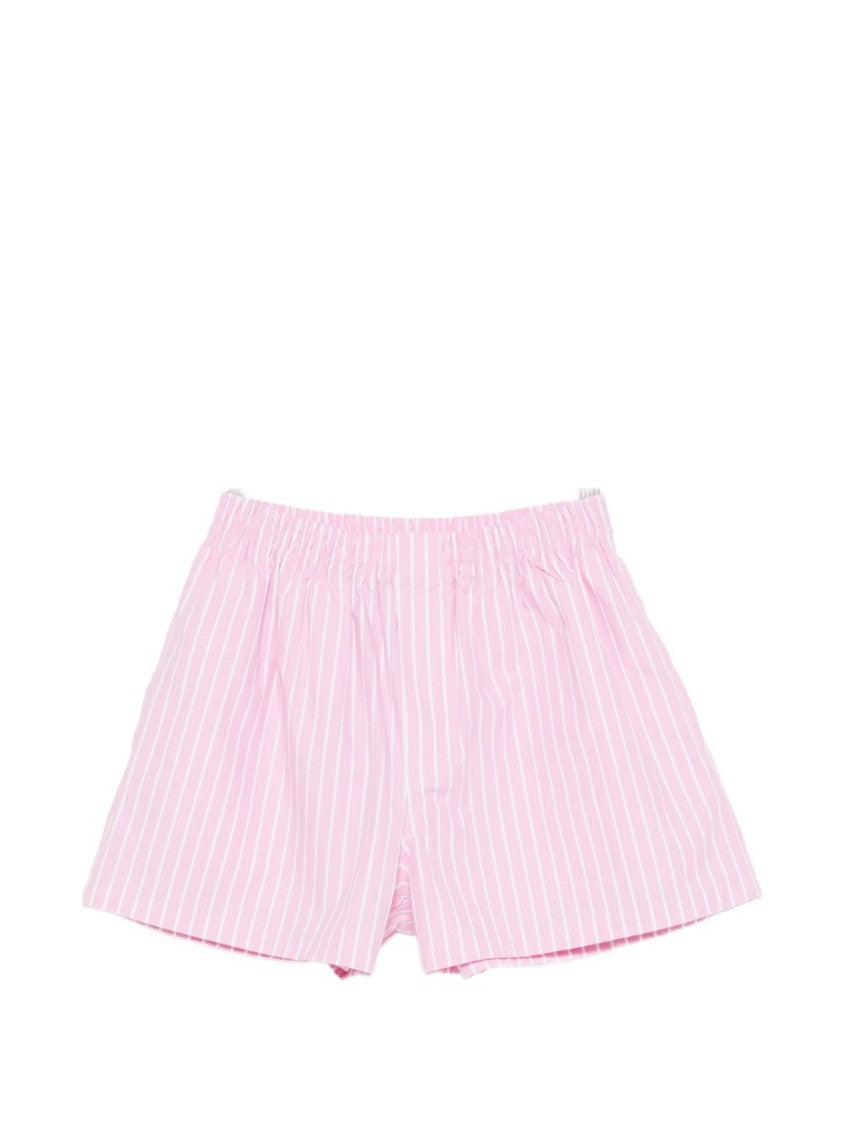 Balenciaga Relaxed Fit Pink Striped Shorts