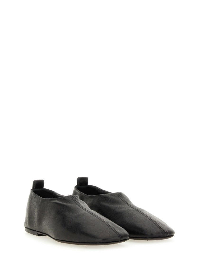 Dries Van Noten Pointed Toe Sleek Leather Flats