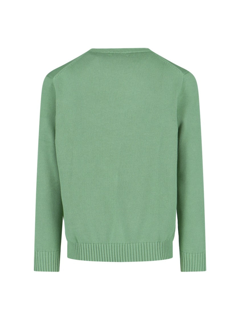 Polo Ralph Lauren Classic Knit Sweater With Ribbed Cuffs And Hem