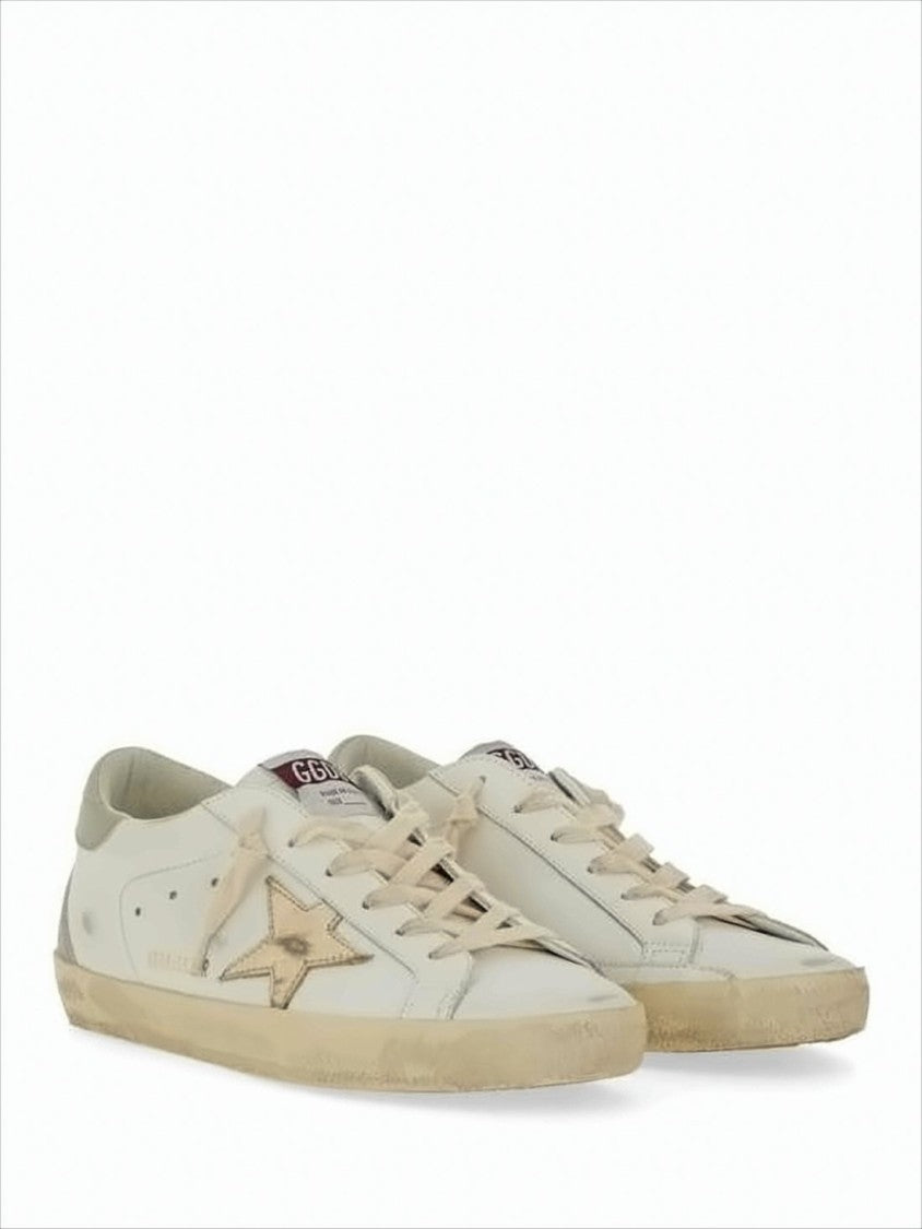 Golden Goose Distressed Low-Top Sneakers With Signature Star Detail