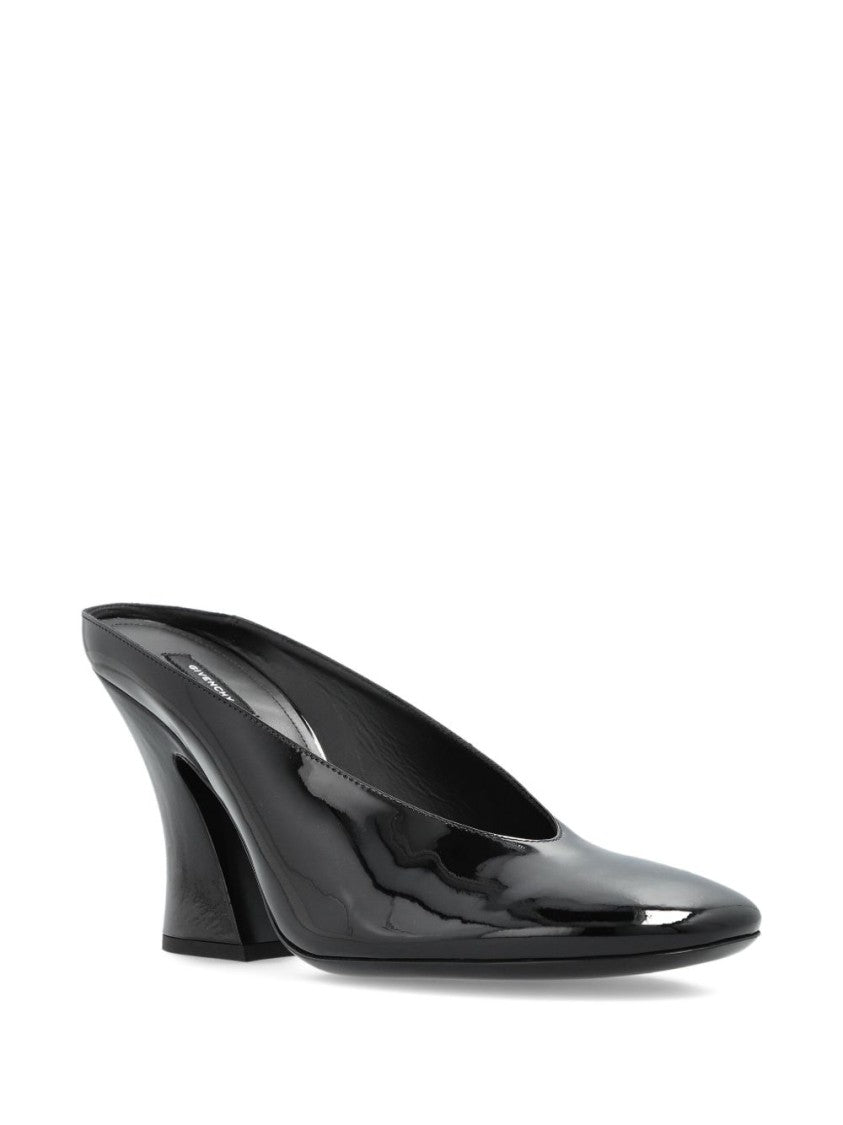 Givenchy Black Minimalist Flat Open Toe Sandals