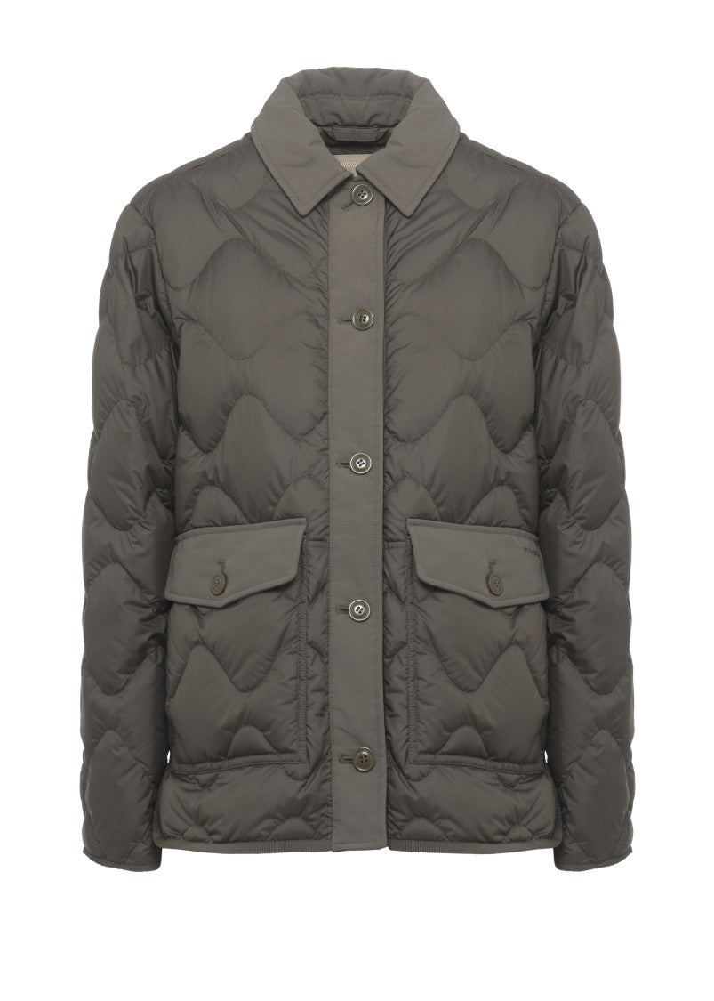 Woolrich Green Heritage Quilted Down Jacket
