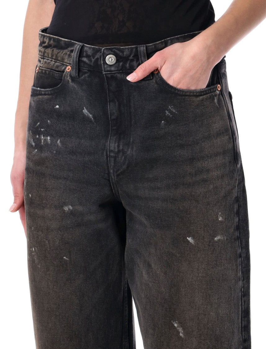 Our Legacy Full Cut Nebula Wash Herringbone Jeans
