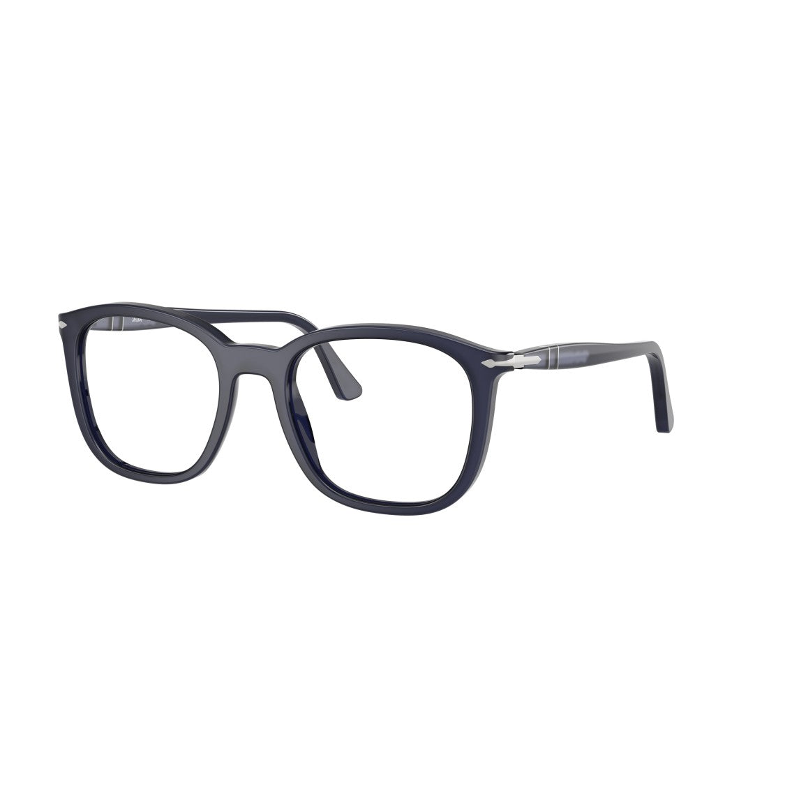 Persol 0Po3355v Acetate Square Frame Eyeglasses With Metallic Accents