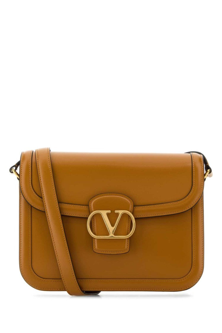 Valentino Garavani Camel Leather 9To5 Shoulder Bag