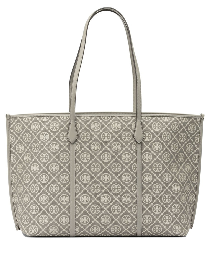 Tory Burch Spacious Grey Shoulder Bag