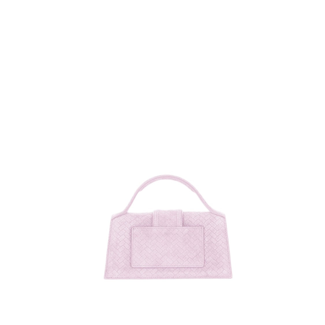 Jacquemus Structured Suede Handbag With Geometric Pattern