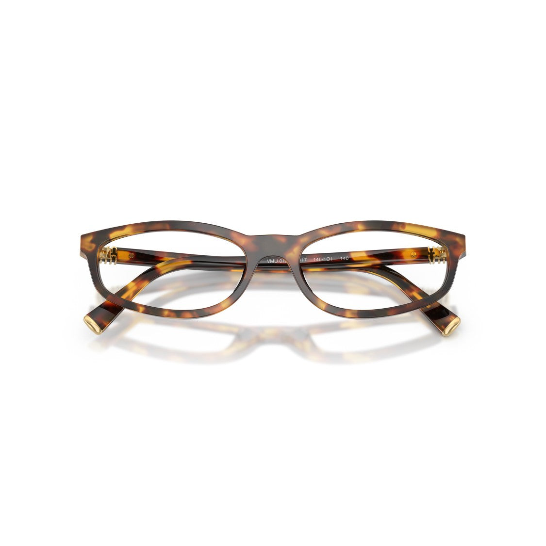 Miu Miu 0Mu 01Zv Rectangular Tortoiseshell Acetate Eyeglasses