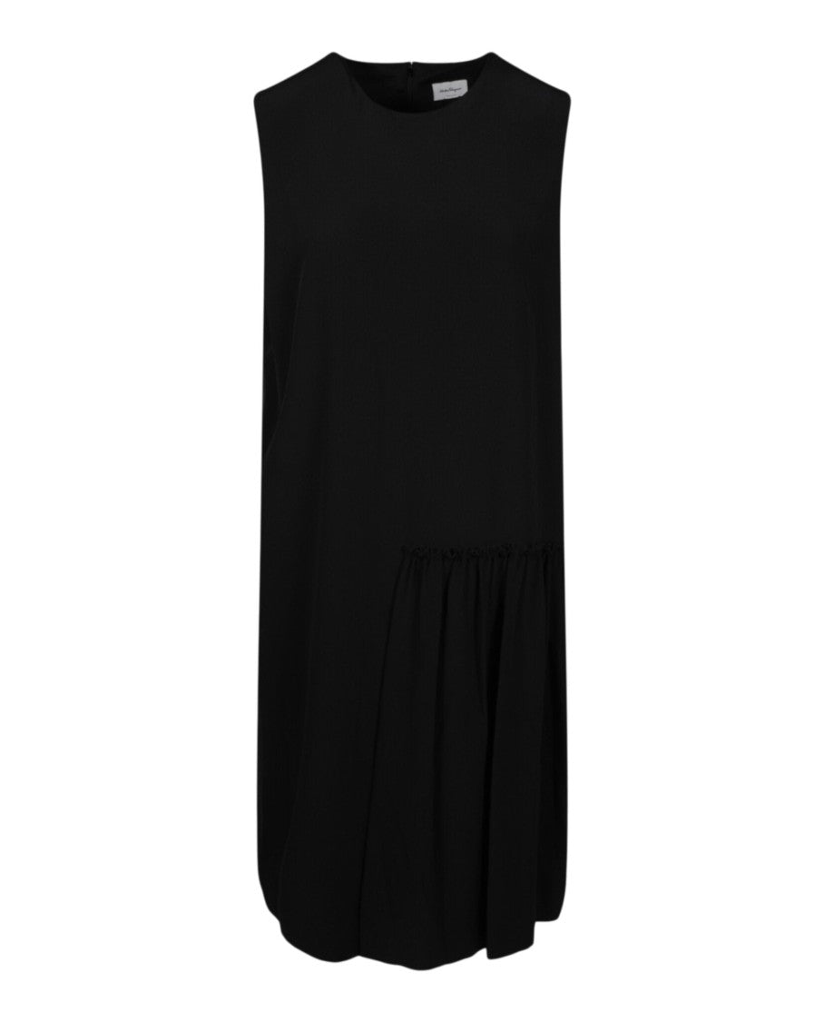 Ferragamo Sleeveless Pleated Silk Dress