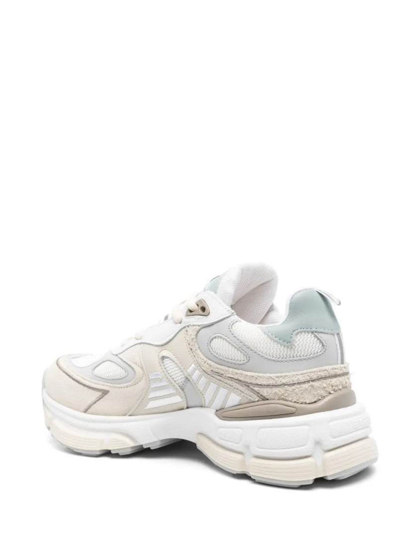 Axel Arigato Beige Sphere Runner Mesh Panel Leather Sneakers