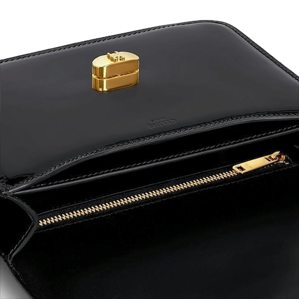 Celine Glossy Calf Leather Shoulder Bag
