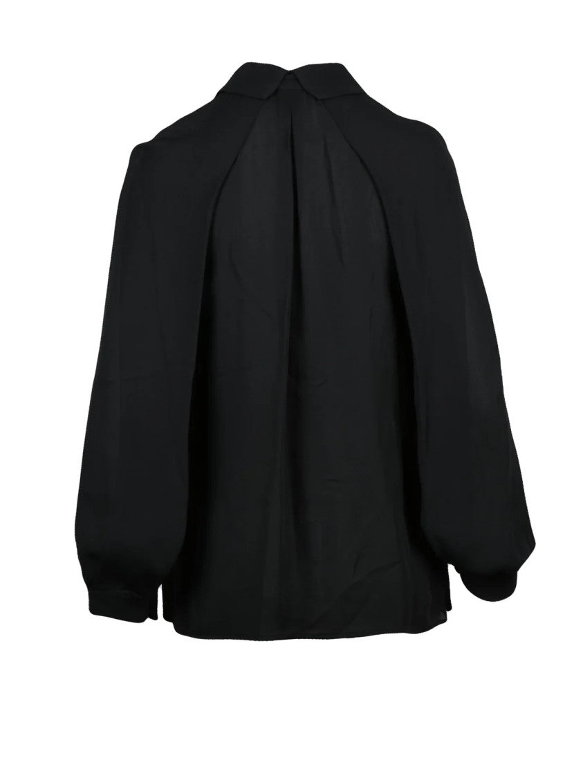 Elisabetta Franchi Black Viscose Voile Shirt