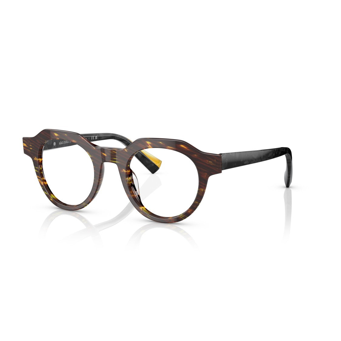 Luxottica 3156 Vista Bold Round Tortoiseshell Sunglasses With Geometric Edge