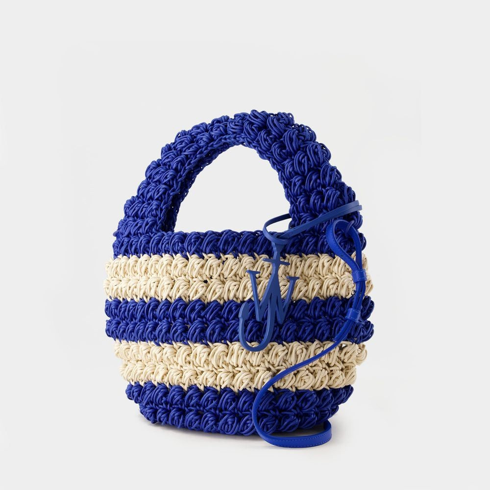 J. W. Anderson Popcorn Basket Bag - Cotton - Blue/White