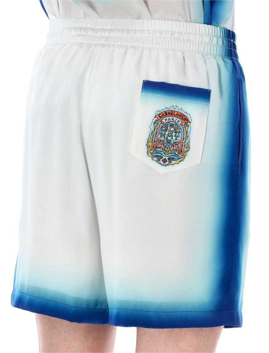 Casablanca Casa Way Skate Silk Shorts