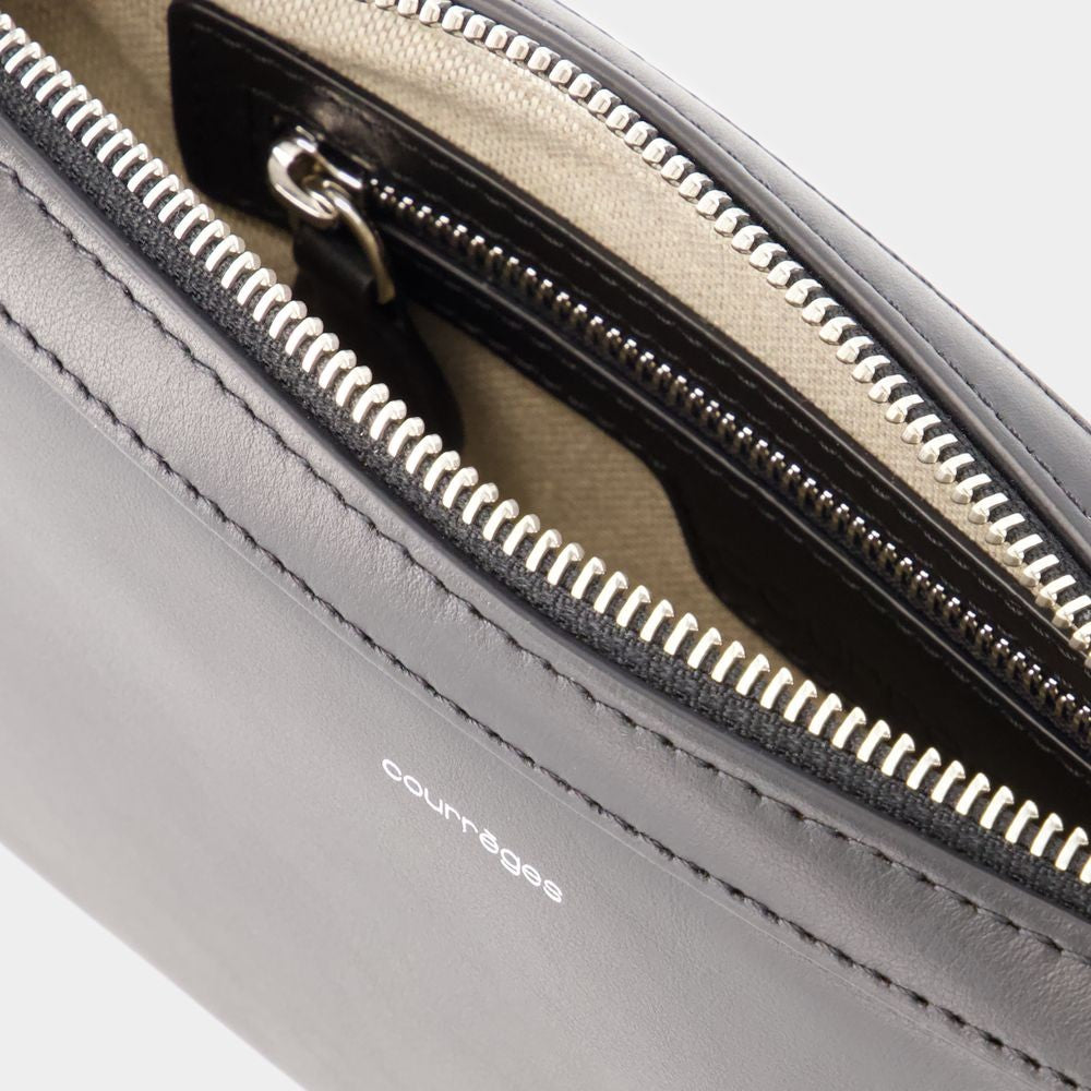 Courrèges One Racer Hobo Bag - Leather - Black