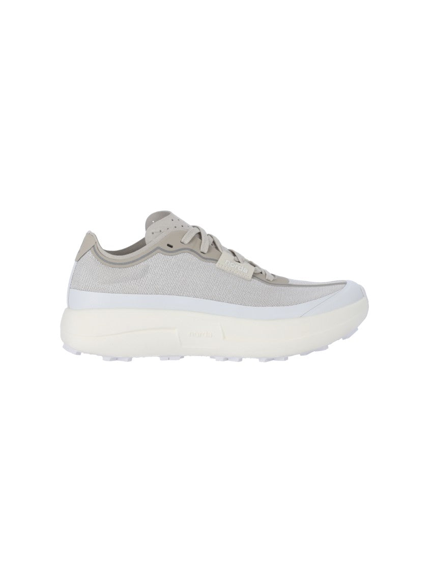 Norda Grey 005 W Perforated Fabric Sneakers
