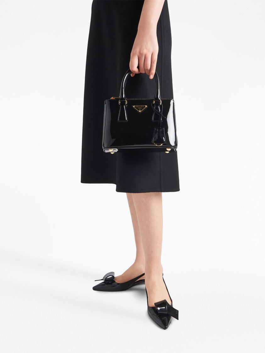Prada Black Galleria Mini Patent Leather Bag