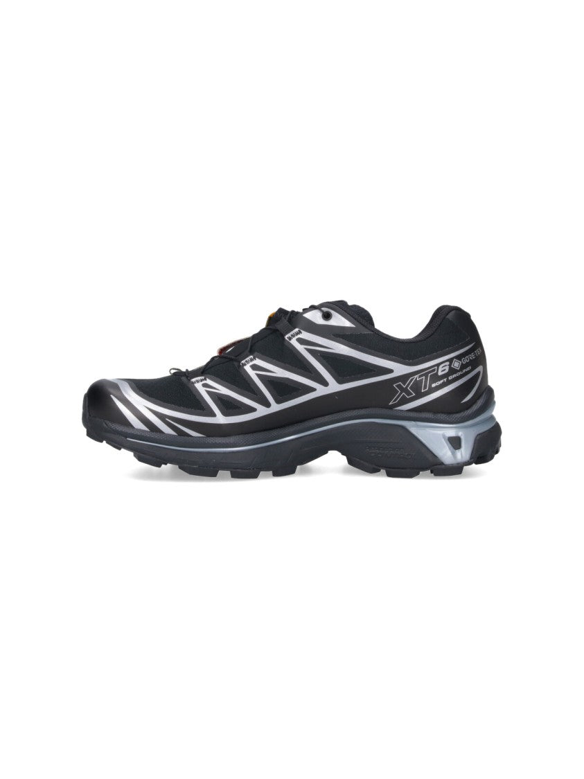 Salomon Black Xt6 Gtx Fabric Sneakers
